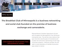 Tablet Screenshot of minneapolisbreakfastclub.com